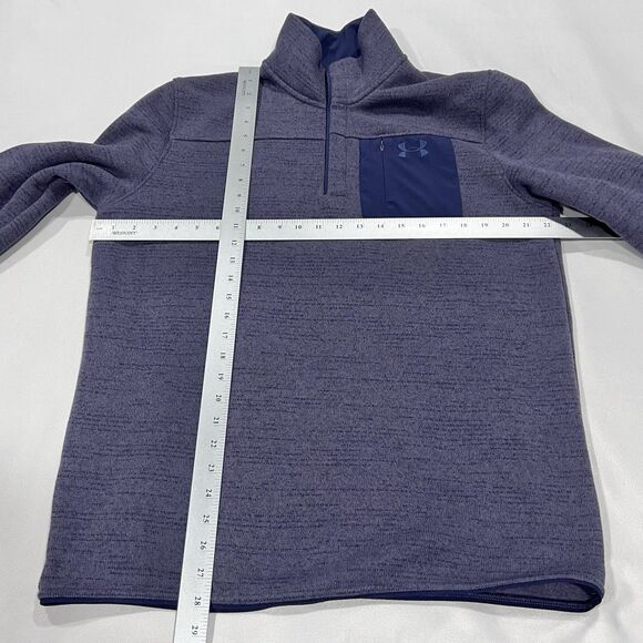 Under Armour Men Blue Loose UA Specialist Henley Long Sleeve Pullover Knit Large - Picture 6 of 7